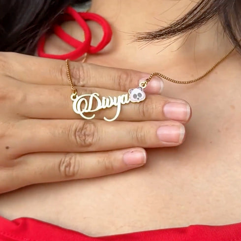Cute Panda Name Necklace